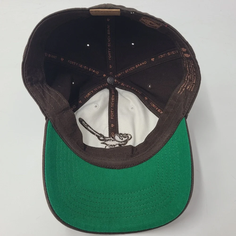 San Diego Padres Hat Fitted M 47 Brand Franchise Brown White MLB Swinging Friar